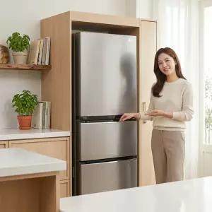 LG 디오스 오브제컬렉션 김치냉장고 Z330MPSF11 327L 3도어 메탈 1등급