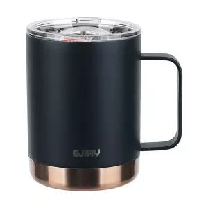 보온 보냉 머그컵 360ml 스테인리스 블랙 텀블러