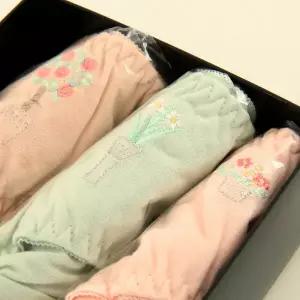 [3매입세트]선물하기 너무 좋은 순면 데일리 자수팬티 VPT6948