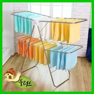 스텐레스 빨래건조대 2단 Y형이동식건조대 세탁 접이식 미니