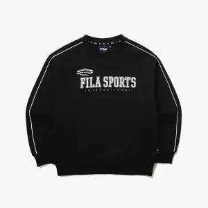 [KIDS] 그래픽 면혼방 맨투맨 (FK2POG1202M_BLK)