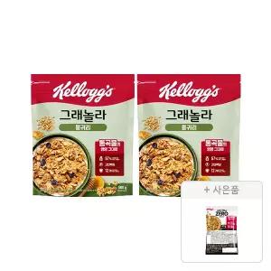 켈로그 통귀리그래놀라 500g, 2개+증정(프로틴 그래놀라 제로슈거 40g, 1개)