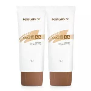 프리미엄 내츄럴 썬+비비크림 50mlx2개/자외선차단 잡티&결점커버