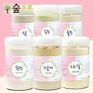 5+1 천연팩 곡물팩 통 31종 쌀겨 녹두 팥 오트밀 녹차 생율무 감초 뽕잎 연잎 다시마 팩도구 등