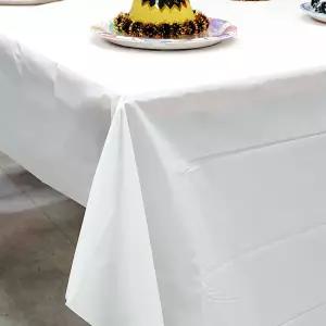 일회용 테이블보 단색 대형 파티보 비닐 방수 생일 홈파티 행사용 테이블커버 화이트