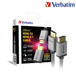 버바팀 10K 120Hz UHD HDMI 2.1 메탈 케이블 2M