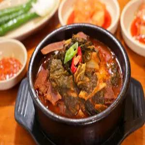 [정대감감자탕]뼈해장국 우거지 해장국 감자탕 진한 국물 숙취 해소 맛의 승부 돼지갈비뼈