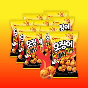CW 청우 불닭 오징어땅콩 90g 3번들 x 3세트 / 맛있게매운맛