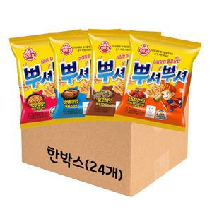 오뚜기 뿌셔뿌셔 90g X 24개 한박스 불고기/바베큐/양념치킨/떡볶이맛