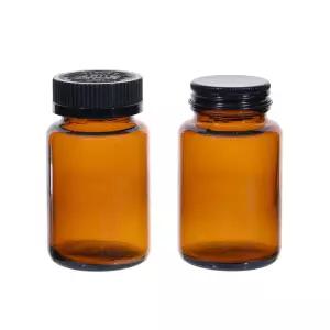 갈색병 제약병 100ml 안전캡, 알루미늄 검정캡