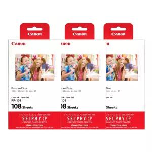 캐논 RP-108 셀피 인화지 3세트 (324매) 포토프린터용 인화용지 + 카트리지 포함 / SELPHY 시리즈 전용 ok