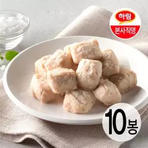 하림이닭 닭가슴살 큐브 블랙페퍼 100g 10팩