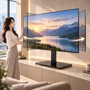 TV스탠드 42-65인치 티비거치대 LG 삼성 호환 브라켓 받침대 다
