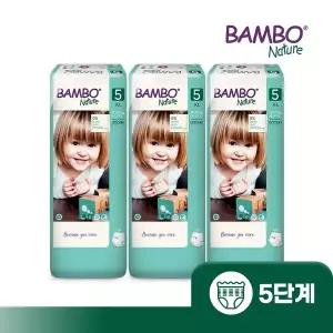 [밤보]그린 아기 기저귀 5단계 팬티형 대용량 1박스(38매입x3팩)