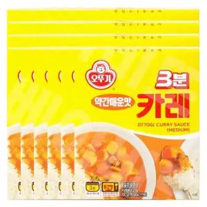 오뚜기 3분 카레 약간매운맛 200g 24개
