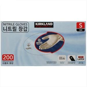 커클랜드 니트릴 다목적 위생장갑 S 소 200매 1개