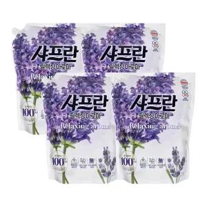 엘지 샤프란 섬유유연제 리필 릴렉싱 아로마 2.1L x 4개