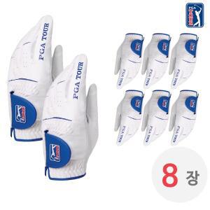 [피지에이투어][8장세트]PGA TOUR 맥스핏 반양피 남성 골프 장갑 8장