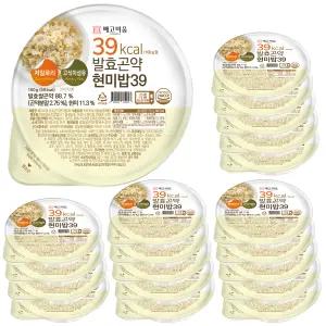 빼고비움 저칼로리 100g당 39kcal 발효곤약쌀현미밥39 150g x 20팩