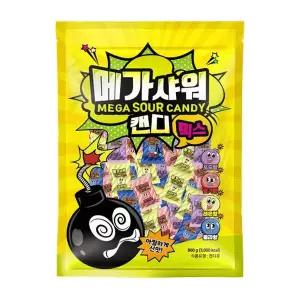 메가샤워 캔디 믹스 800g 신맛 사탕