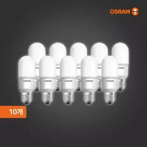 오스람 LED 스틱 전구 벌브 12W 10개입 1Box 삼파장 대체형 플리커프리