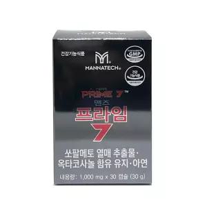 매나테크 맨즈프라임7 30캡슐 남성영양제 쏘팔메토