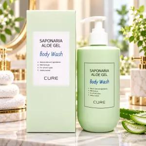 김정문알로에 라센스 로에 큐어 사포나리아 알로에 젤 바디워시 500ml + 마스크