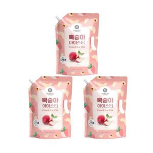 맥널티 아이스 복숭아 아이스티 대용량 파우치 1Lx3개