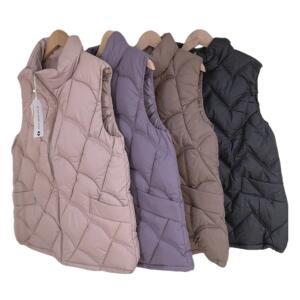 겨울 여성 하이넥 패딩조끼 4XL 5XL 4color 빅사이즈 목폴라 겨울조끼