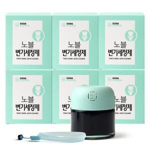 [소다스쿨] 노블 자동 변기세정제 200g 6개 / 시트러스향