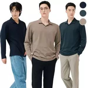 (체이스컬트) OPEN넥 카라 T-SHIRT/3Color