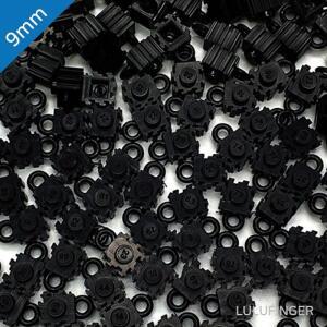 [룰루핑거] 디폼고리블럭 9mm 검정 black 50pcs 1S-01-505