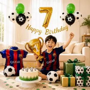 스마일파티 축구 생일 풍선 파티 세트
