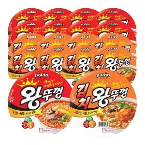 팔도 왕뚜껑 110g 12개 + 김치왕뚜껑 110g 6개