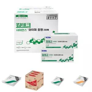 41117 킴테크 사이언스 와이퍼 중형 200매X30카톤/산업용타올/산업용타월/산업용와이퍼/다용도와이퍼