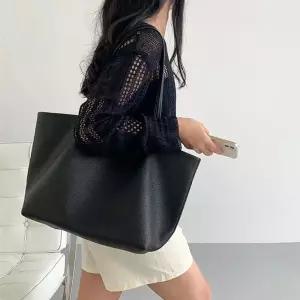 끄레앙 부드러운 가죽 쇼퍼백 이너백포함 숄더백 데일리백 8109