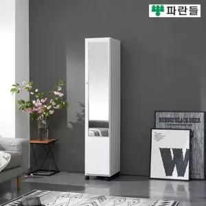 파란들 가구 310 거울형 고정 이동식 옷장 틈새수납장 행거장