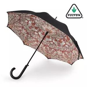 [펄튼]모리스앤코 블룸스버리 2 스트로베리 딥 인디언 레드 여성 반자동 1단 우산 94cm 483g UPF 50+