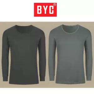 BYC 에어메리 남성 내복상의[2매입] 겨울 두꺼운 면 남자보온내의 환절기내의상의