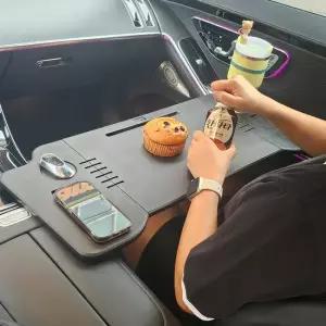 차량용 테이블 접이식 폴딩 차량 자동차 식탁 노트북 거치대 받침대 트레이
