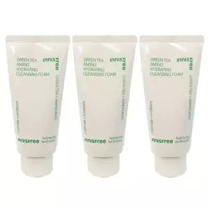 이니스프리 그린티 아미노 수분 클렌징 폼 150ml(신형) 3개 HI