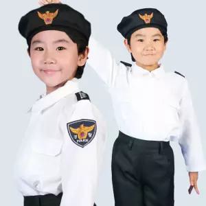아동 코스튬 어린이경찰 직업체험 할로윈 어린이집 행사 역할놀이 의상 CW20