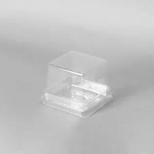 A2G 두바이 쫀득쿠키 화과자 미니 사각케이스 1구-투명-100개 (56x56x45)