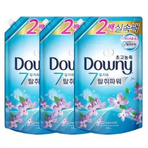다우니 초고농축 섬유유연제 레몬그라스와 라일락 리필 1.6L 3개