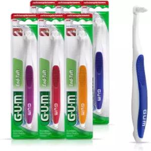 GUM End Tuft 칫솔 브러시 (6팩)