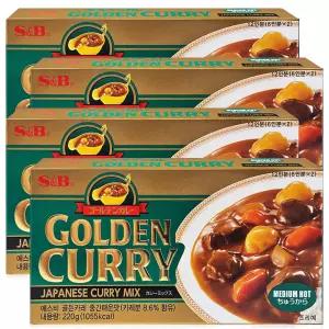 에스앤비 골든카레 중간매운맛 220g 4개