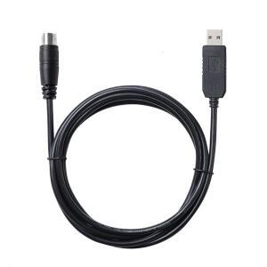 USB RS232-6핀 미니 소형 호환 Din 통신 케이블(LS XGB XBM XBC PLC-PC 직렬 제어 다운로드 Silicon Labs C