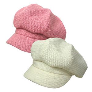Qum 빵큰 울 헌팅캡 PINK/IVORY 빵모자 뉴스보이캡 마도로스 모택동