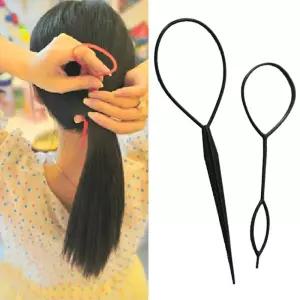 올림 머리 고정 도구 가이드 스틱 헤어 악세사리 메이크업 혼주 똥머리 묶는법 재료 기구
