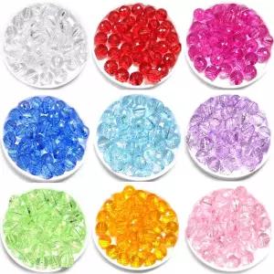 Bead 아크릴 팔찌구슬 8mm 각볼 비즈 120알 한팩, 컬러선택